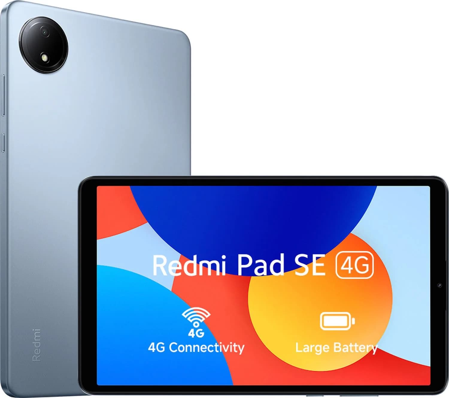 The 4G tablet that comes with the plan, front and back
